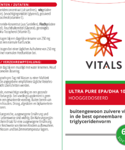 Ultra Pure EPA DHA 1000mg etiket